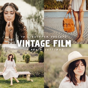 10 VINTAGE FILM Lightroom Mobile Preset, Retro Grainy Analog Film Preset, VSCO Preset, Instagram Filters