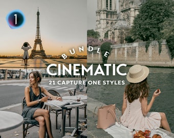 Capture One Styles, CINEMATIC Styles Bundle, Moody Presets, Cinematic Presets, Wedding Presets, Aesthetic Presets, Instagram Presets