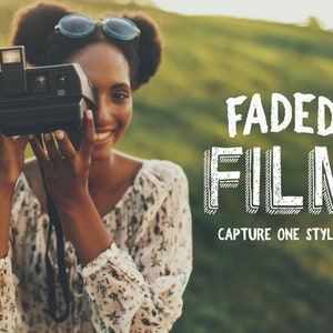 10 FADED FILM Capture One Styles, Film Presets, Analog Presets, 35mm Presets, Film Capture One Style Pack, Instagram Presets