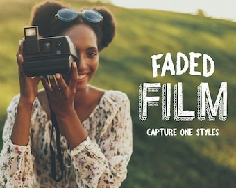 10 FADED FILM Capture One Styles, Film Presets, Analog Presets, 35mm Presets, Film Capture One Style Pack, Instagram Presets