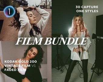 Capture One Styles Bundle, 30 Film Styles, Film Presets, Analog Presets, Retro Presets, Vintage Presets, 35mm Presets, Instagram Presets