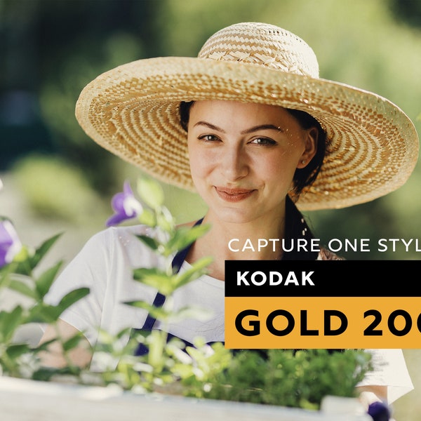 10 Kodak Gold 200 Capture One Styles, Film Aesthetics C1 Style Pack, Analog Styles, Retro Presets, Vintage Presets, 35mm Styles