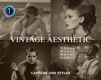 Capture One Styles, VINTAGE AESTHETICS Capture One Styles, Sepia Presets, Film Presets, Retro Presets, Instagram Presets