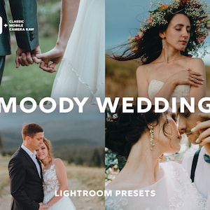 10 MOODY HOCHZEIT Lightroom-Presets, Stimmungslicht-Presets, Hochzeits-Presets, Lightroom Mobile Presets, Portrait-Presets, Instagram-Presets