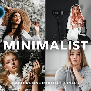 Capture One Styles, Minimalist Capture One Profile, Skin Tone Presets, Orange Presets, Portrait Presets, Style Pack, Instagram Presets