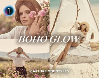 BOHO GLOW Capture One Styles, Bohemian Capture One, Boho Presets, Earthy Presets, Light and Airy Presets, Instagram Presets