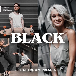 10 BLACK Lightroom Presets, Moody Presets, Urban Presets, Dark Presets, Lightroom Mobile Presets, Cinematic Presets, Instagram Presets