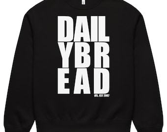 DAILY BREAD bootleg oversized heavyweight sweatshirt for rave / festy wear