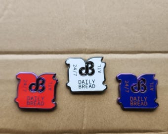 Tägliches Brot Brot Clip Emaille Pin für Festival Rave Edm tragen