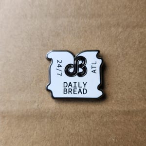 Daily Bread bread clip enamel pin for festival rave edm wear image 6