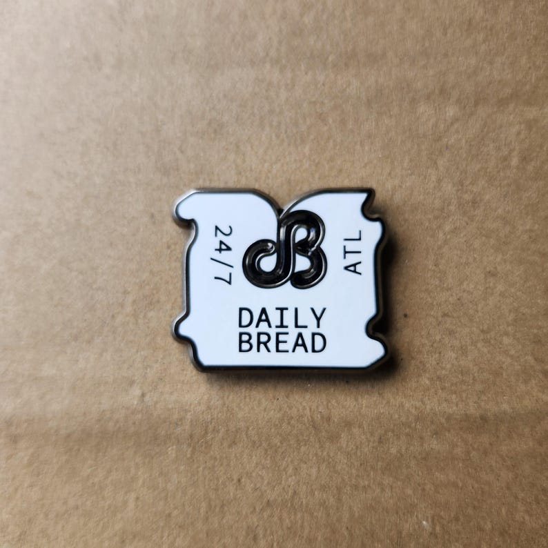 Daily Bread bread clip enamel pin for festival rave edm wear image 6
