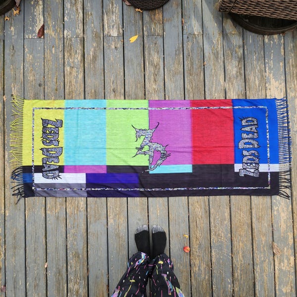 Zeds Dead Channel Flipping glitch TV rave pashmina para ropa edm