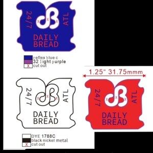 Daily Bread bread clip enamel pin for festival rave edm wear image 3