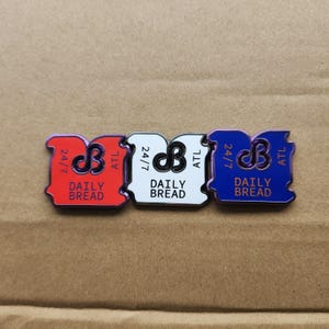 Daily Bread bread clip enamel pin for festival rave edm wear image 2
