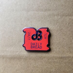 Daily Bread bread clip enamel pin for festival rave edm wear image 5