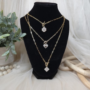 FAITH |  Link Heart Toggle Necklace | Hmong Inspired Necklace