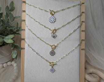 ASPEN |  Chunky Link Toggle Necklace | Hmong Inspired Necklace