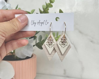 KIM |  Hmong Inspired Hoops |  Hmong Earrings