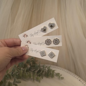 KAREN  | Hmong Stud Earrings | Minimal Hmong Stud Earring