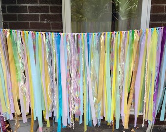 Reusable Ribbon bunting wall decor for events