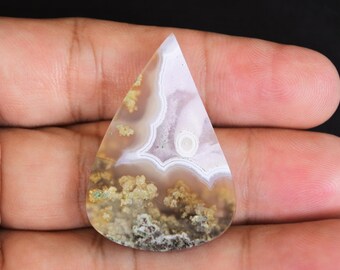 Scenic Moss Agate Orbicular Gemstone