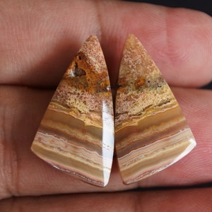 Druzy Lace Agate Pair