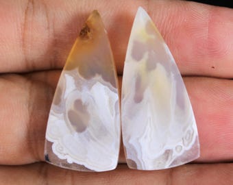 Moss Agate Orbicular Pair