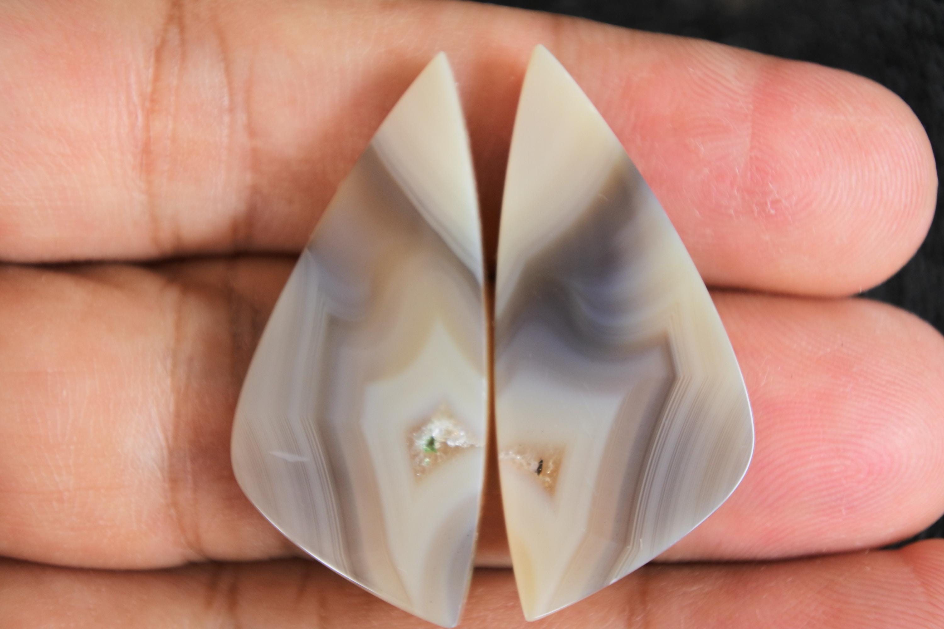 勾玉 (Timor Agate) Timor Agate Pair - Etsy