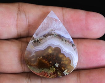 Scenic Moss Agate Orbicular Gemstone