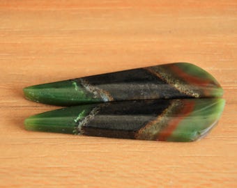 Multicolor Blue Opalized Petrified Wood Pair