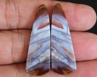 Multicolor Opalized Petrified Wood Native Copper Pair