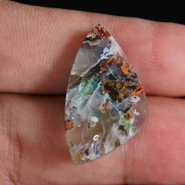 Multicolor Opalized petrified Wood native copper