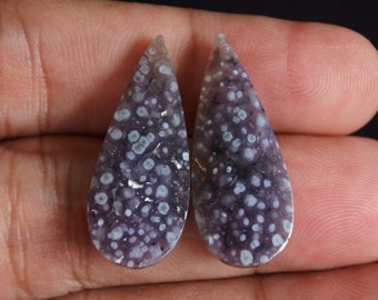 Grape agate purple pair