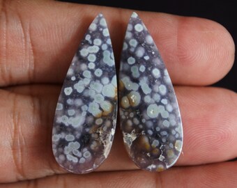 Grape agate purple pair