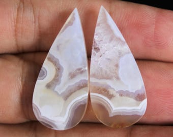 Moss Agate Orbicular Pair