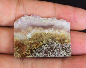 Druzy Scenic Moss Agate Orbicular - Garden Gemstone