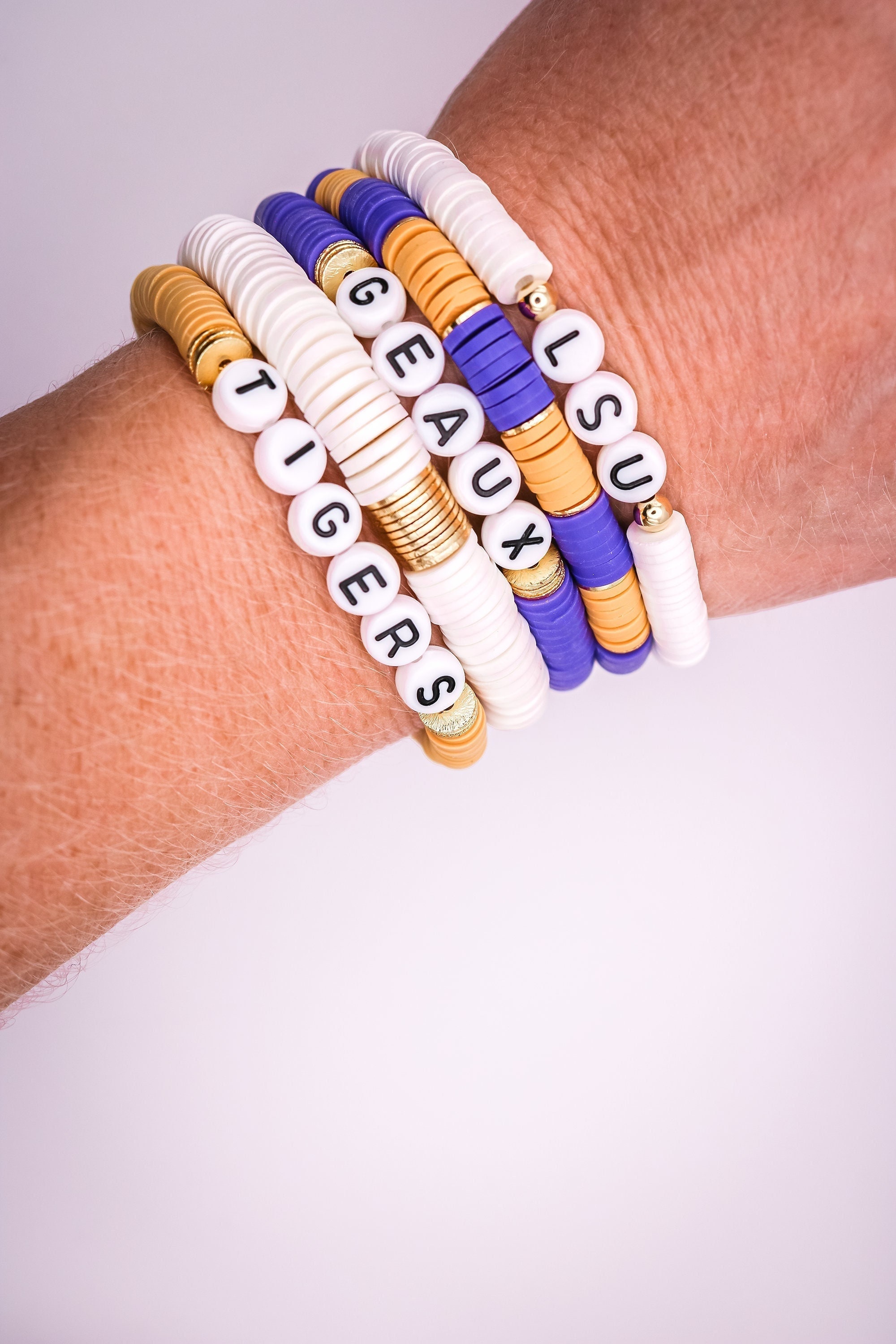 LSU Louisiana Tigers Louisiana State Charm Bracelet LSU -  in