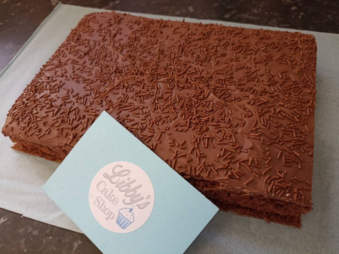 Extremely Chocolatey Old School Days Sprinkle Sponge Cake Etsy UK