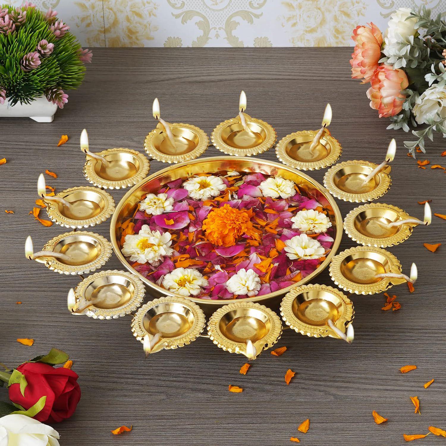 Decorative Mayur Urli Diya Bowl