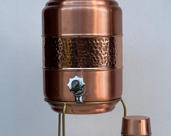 Buy A.R.S Copper Dispenser/Matka/Pot/Container/Tank for Water Storage