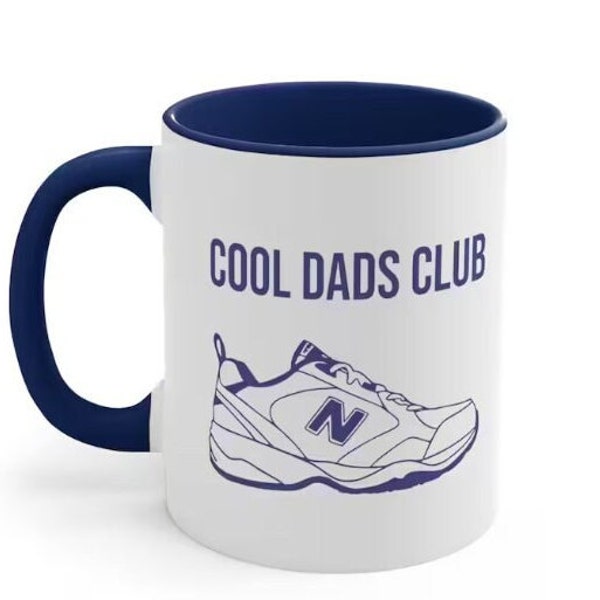 New Balance Cool Dads Club Coffee Mug | Funny Dad Gift 11oz Mug | Fathers Day New Balance Dad Joke Cup