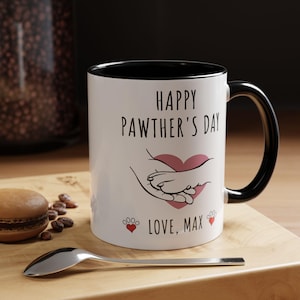 Vatertagsgeschenk für Haustier Papa, lustiger Hund Papa, benutzerdefinierte Hund Papa Geschenk, personalisierte Hundeliebhaber Kaffeetasse, Hundepapa Becher, Kaffeetasse