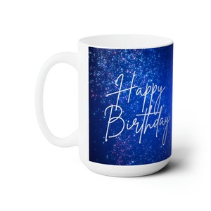 Birtdhay Tasses à café en céramique 15 oz, cadeau d&#39;anniversaire pour lui et elle