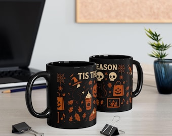 Halloween Coffee Mug, Spooky Season Fall Decor, Friendly Ghost