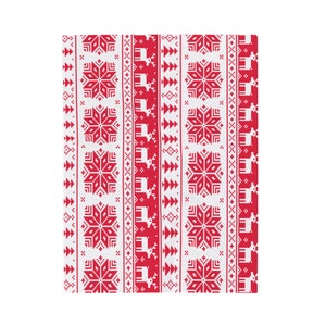Merry Christmas Velveteen Plush Blanket in Red, Festival Home Decor Velveteen Plus Blankets, Holiday Velveteen Plus Blankets