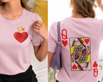 Funny Valentines Day Sweatshirt for Her, Queen of Hearts Sweatshirt, Teacher Valentines Shirt, Nurse Valentines Tshirt Gift