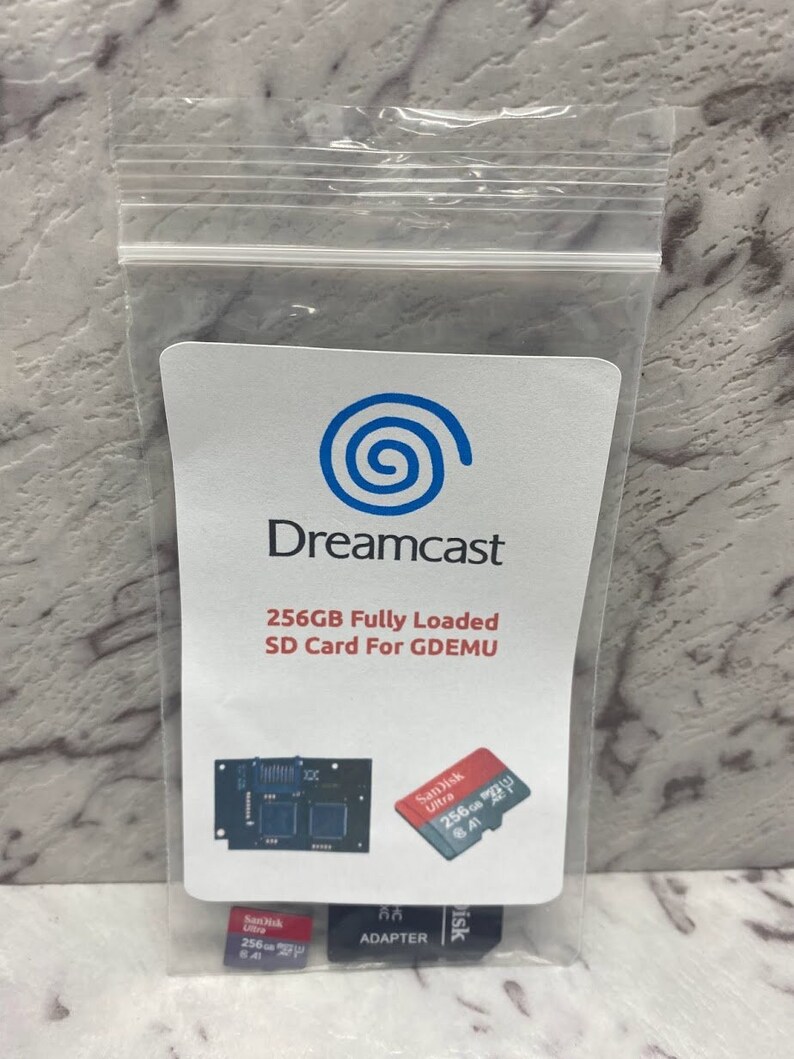 Dreamcast 256GB Fully Loaded SD Card For GDEMU Including Etsy