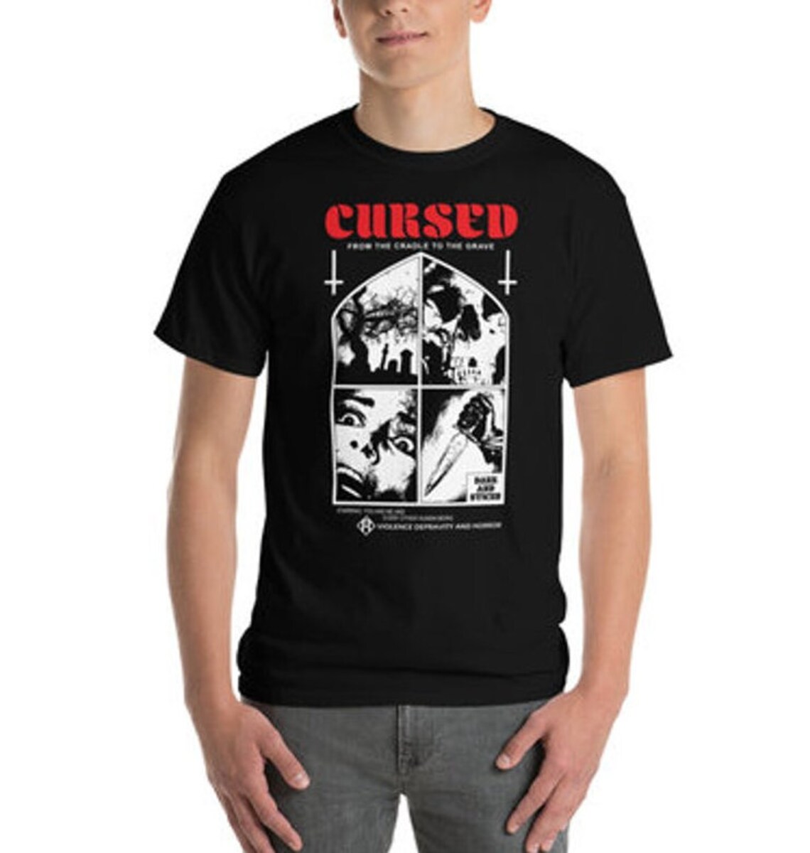 Cursed Horror TShirt Horror TShirt Slasher TShirt Metal Etsy