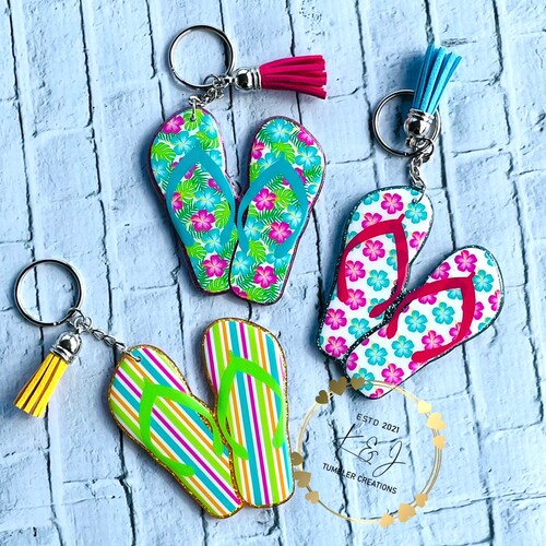 Flip Flop Acrylic Keychain