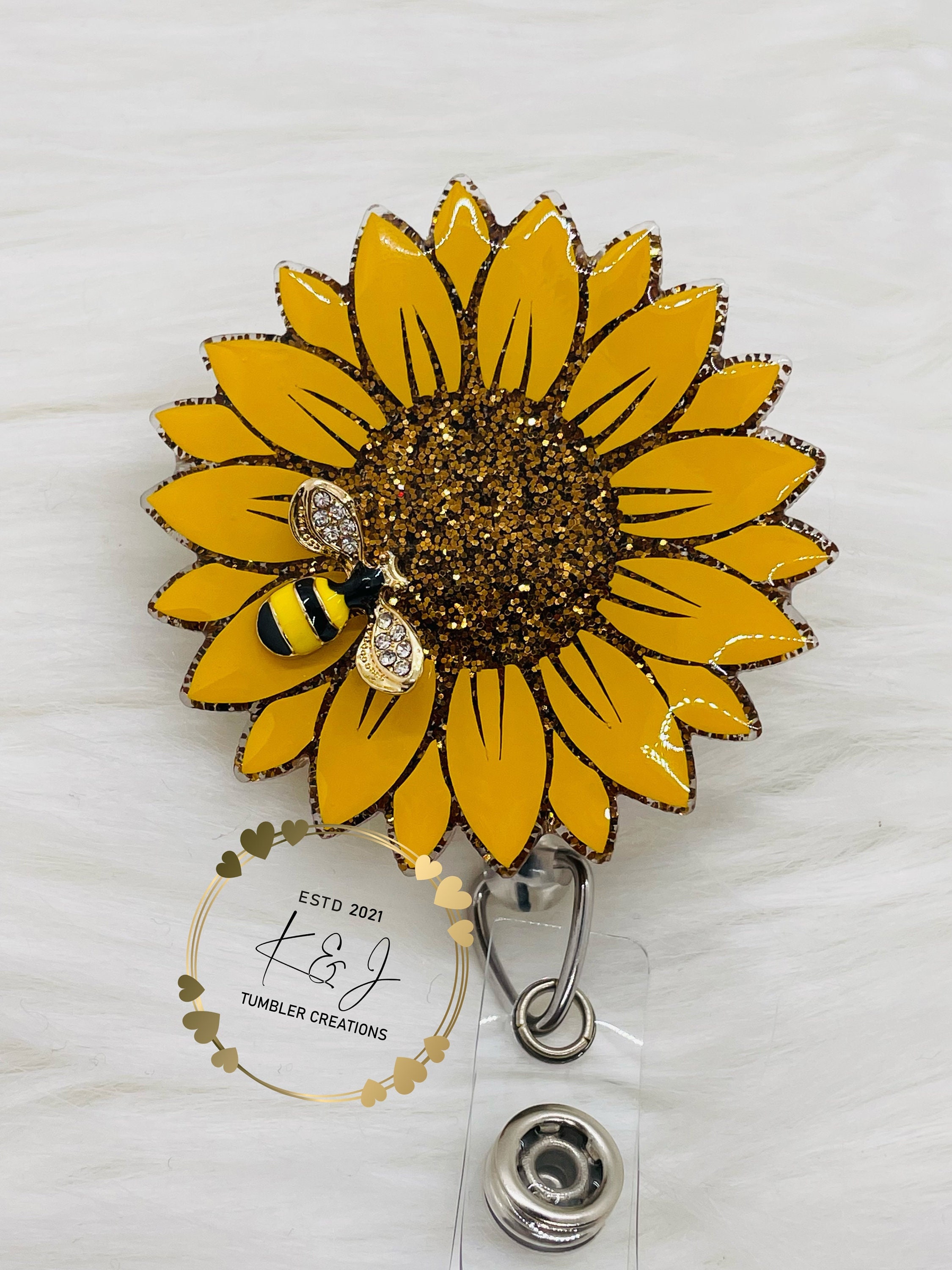 Sunflower Badge Reel 